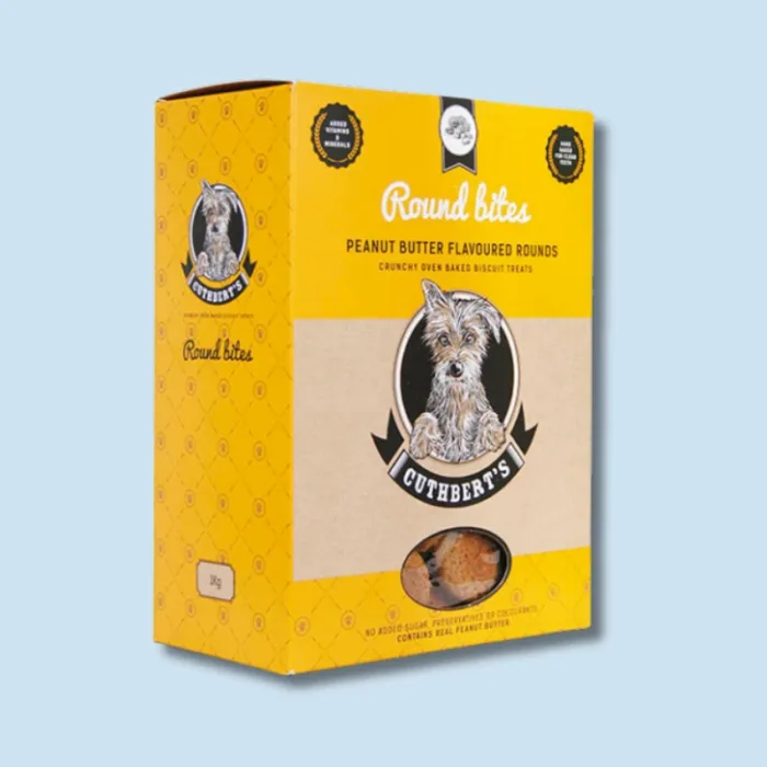 Cuthbert’s Peanut Butter Rounds - Dog Biscuits - 1kg