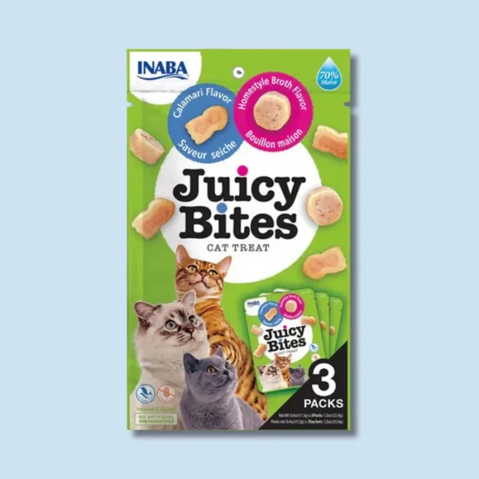 Juicy Bites Broth & Calamari - Cat Treats - 3’s