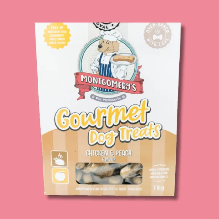 Montgomerys Chicken and Peach Dog Biscuits