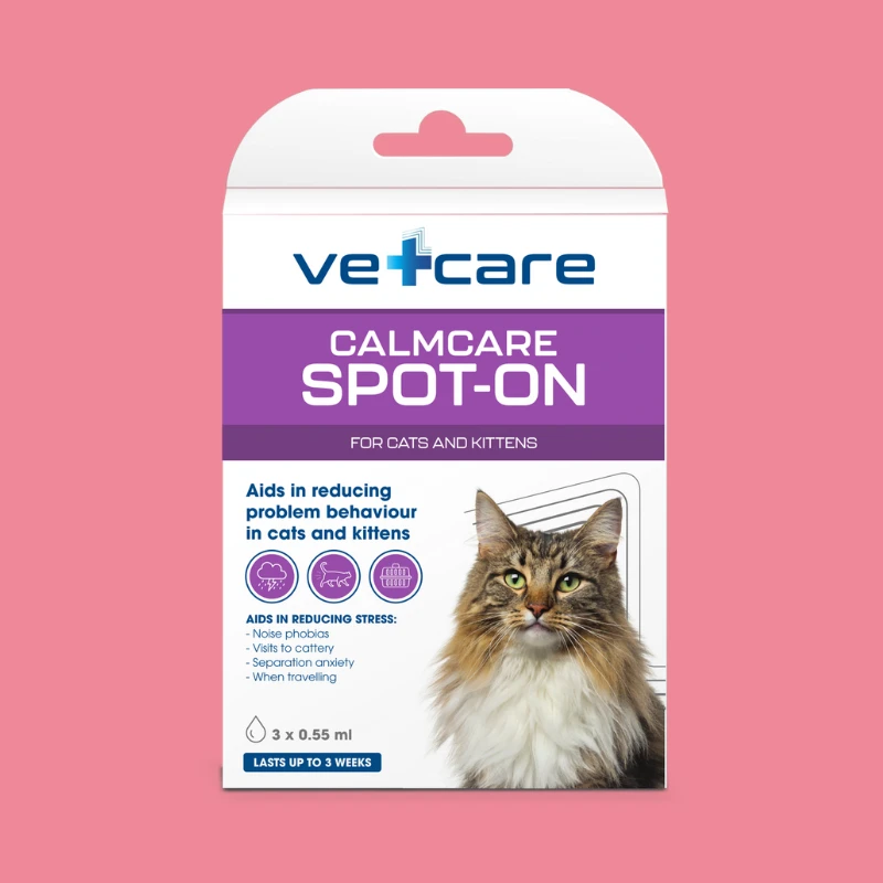 VetCare CalmCare Spot-On – For Cats & Kittens – 3x0.55ml (1’s)